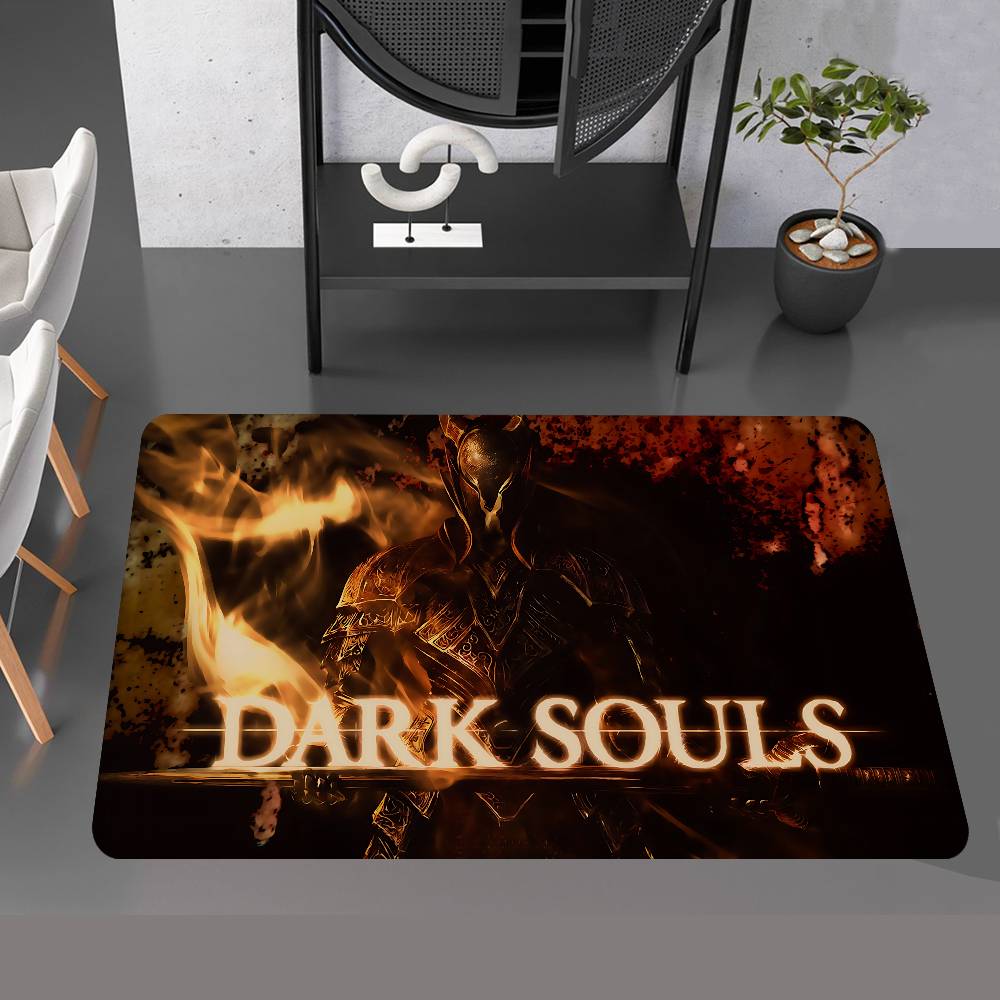Classic D-dark Anime S-souls Game Hallway Carpet Washable Non-Slip Living Room Sofa Chairs Area Mat Kitchen Doormat Area Rug