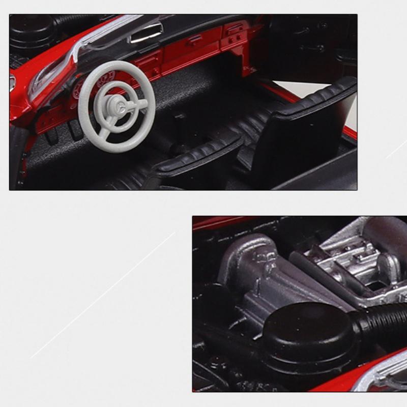 WELLY 1/24 1955 Mercedes-Benz 190 SL Alloy Roadster Sports Car Model Diecast Metal Classic Retro Old Car Vehicle Model Kids Gift
