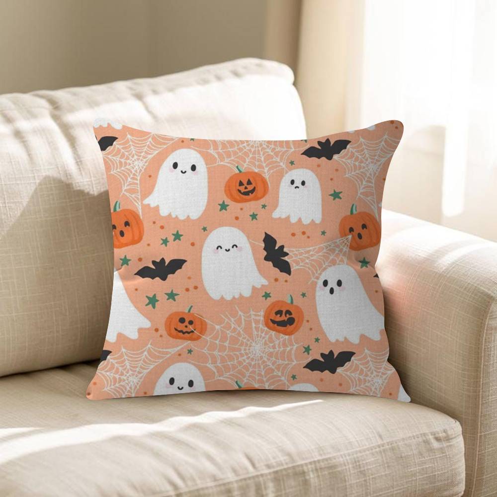 Pumpkin Ghost Cushion Cover Decorative Pillow Sofa Home Decor Case Pillow Cases
