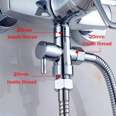 Hand Held Showerhead Shower Head Diverter Valve Shower Arm Diverter Shower Tee Adapter Diverter Valve 3 Way Water Separator