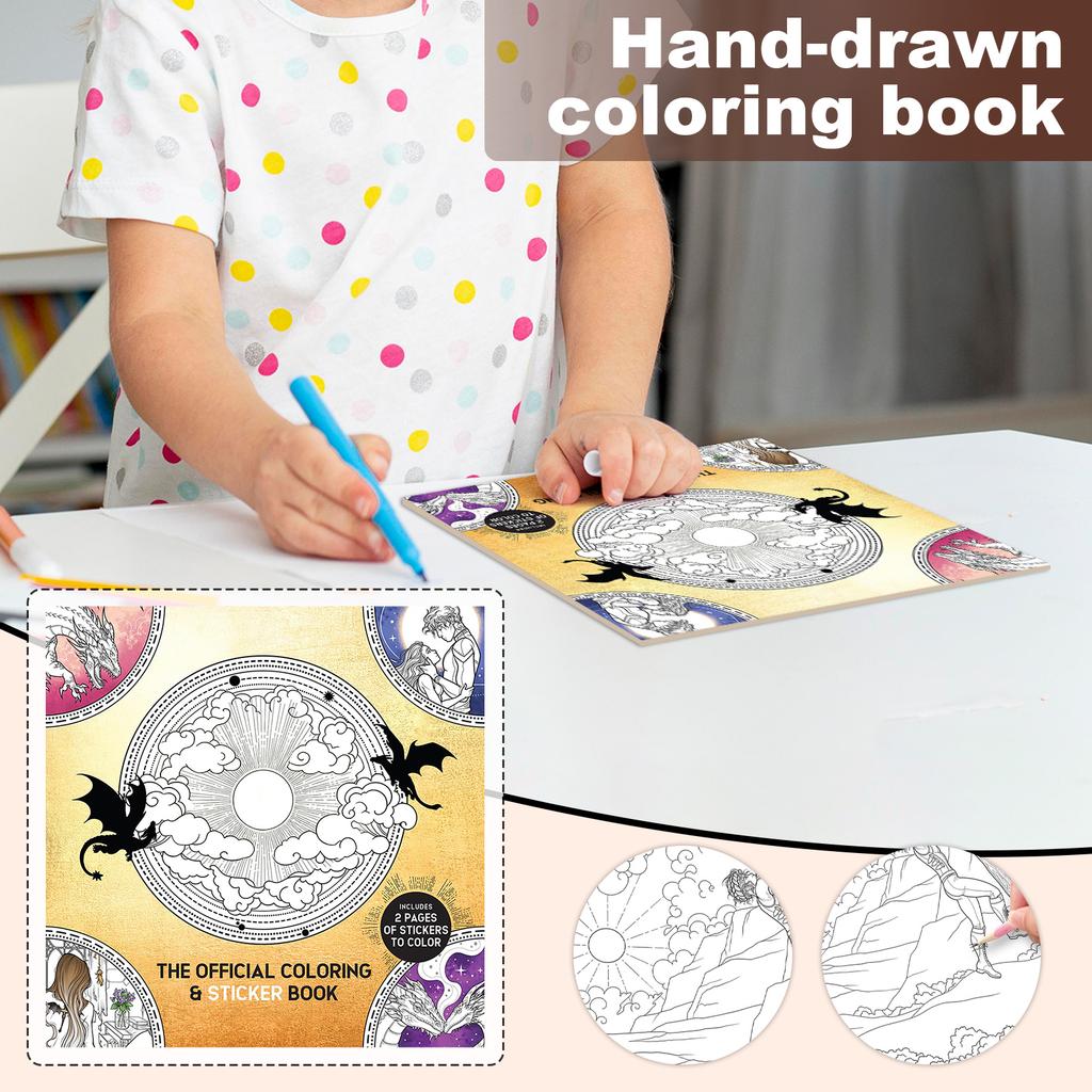 Hand-Painted Coloring Book, Suitable As A Holiday Gift