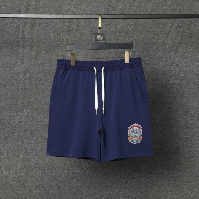 Casablanca Mens Cotton Shorts Streetwear Loose Fit Short Pants With Stretch