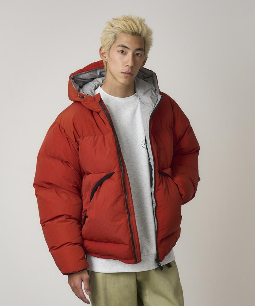 Gramicci Down Puffer Hooded Jacket Burnt Red