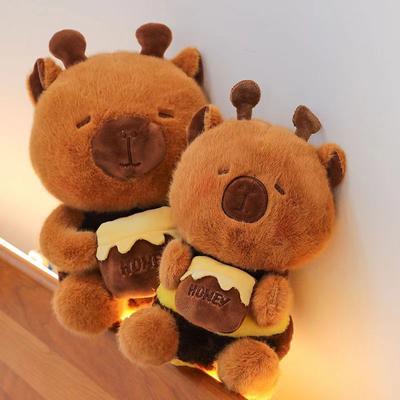 Nouvelle poupée en peluche kapibara pot à miel mignonne de célébrité Internet poupée compagnon de sommeil pour enfants