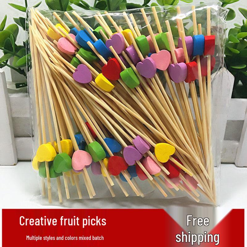 ZISIZ Disposable Bamboo Fruit Picks