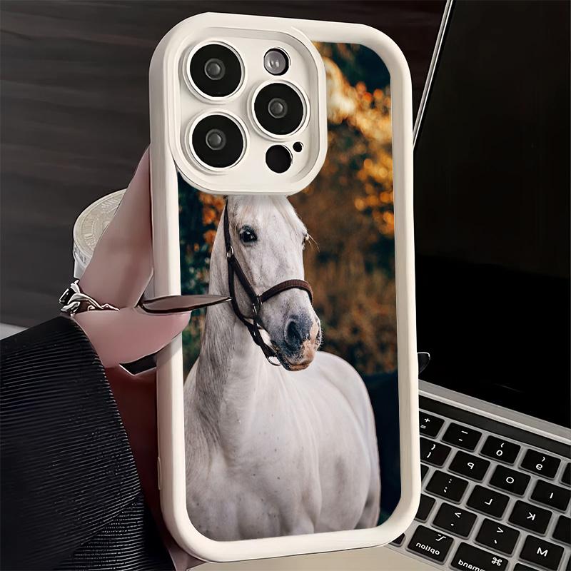 Phone Case for iPhone 17 Air 16E 15 16 Pro Max Ferghana Horse Animal Cover 14 Plus 13 12 Mini Soft Shell Silicone Fundas