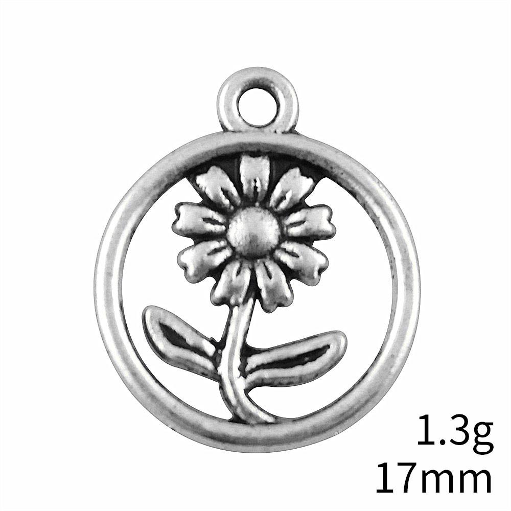 Back To School Bag Charms Rose Lotus Charms Pendant Women's Bags Bracelet Pendant