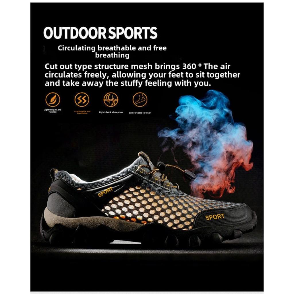 Men's Shoes,Men's Casual Sneakers Field Wading Shoes Men's Mesh Outdoor Hiking Shoes