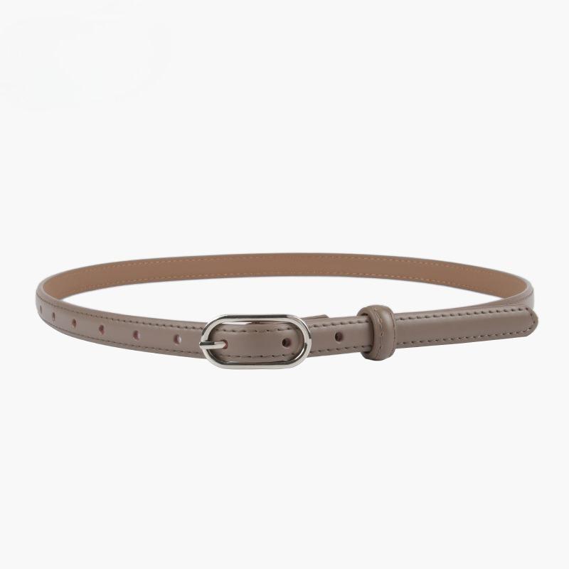 

Slim Genuine Leather Women s Belt Belt Women s Style with Jeans Casual Pants Simple and Versatile Dress Decoration Summer 105cm