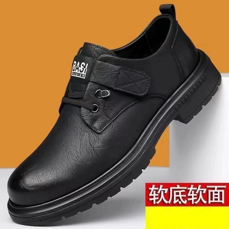 

Autumn and winter retro men s shoes tooling shoes trendy versatile men s casual leather shoes 39