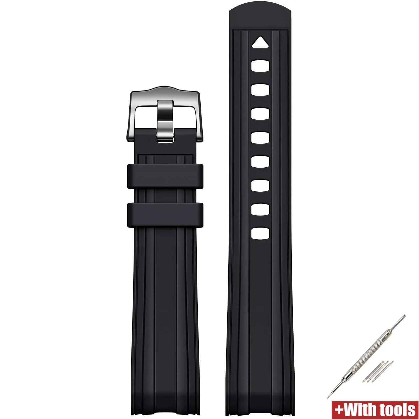 

Силиконовый ремешок для Omega X Swatch Joint MoonSwatch Изогнутый конец Дайвинг Спортивный ремешок Браслет 20 мм для Seamaster 300 20mm чёрный