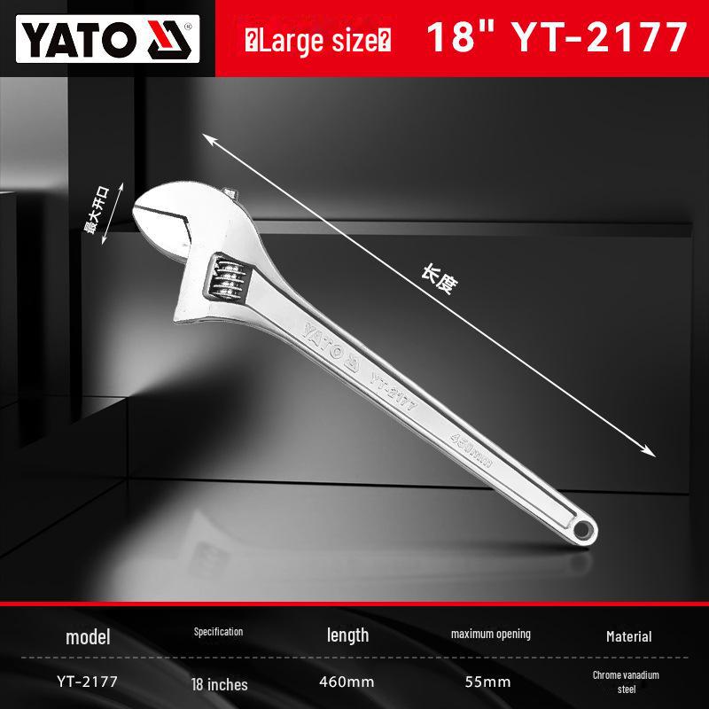 Yiertuo Adjustable 6-12 Inch Multi-Function Large Opening Wrench & Pipe Pliers