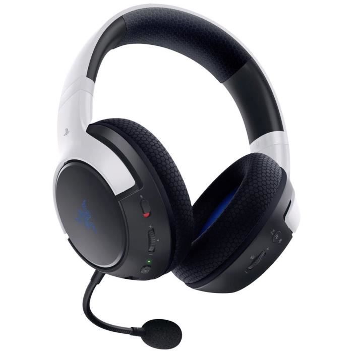 RAZER Kaira HyperSpeed - PlayStation Gaming Micro-casque Supra-auriculaire Bluetooth Stereo Blanc Micro-casque, Volume