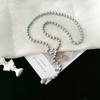 Elegant Adjustable Pearl Necklace - Versatile Light Luxury Jewelry for Women, Perfect for Autumn and Winter Sweaters.
