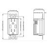 Double USB High Speed Safety Charger Duplex Receptacle Tamper Resistant Wall Socket Plate