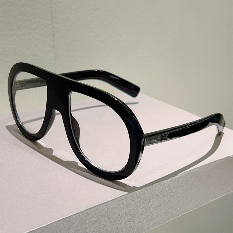 

KAMMPT Pilot Glasses Men Fashion Simple Vintage Decor Eyewear Women Trendy Brand Design Blue Light Blocking Optical Frames transparent lenses