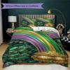 Coins&Rainbows Pattern Bedding Uilt Set Uilt Cover Pillowcase Home Decoration Birthday Gift (1 * Duvet Cover + 2 * Pillowcase  Without Core)116