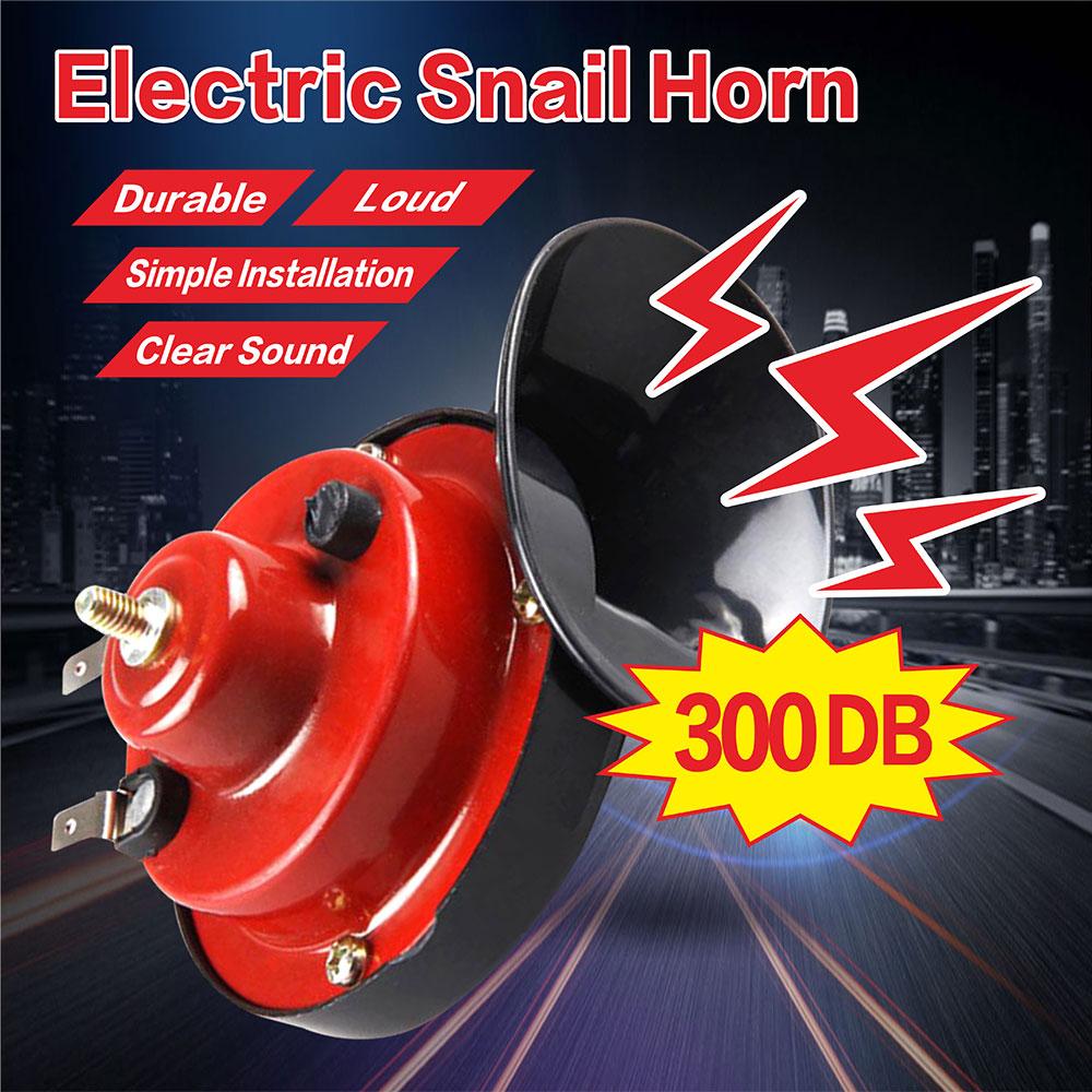 2PCS 12V Air Electric Snail Horn Supplies Car Boat Motorcycles Automotive Loudspeaker Car Signal Sound Speaker Car Horn