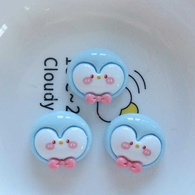 10 Pcs New Cute Bright Surface Cartoon Little Bear Rabbit Penguin Resin Scrapbook Diy Jewelry Wedding Hairpin Accessories A75