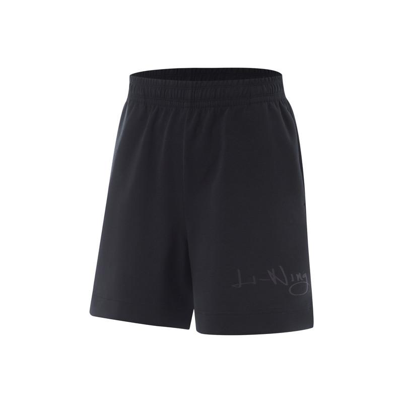 

Li-Ning Дышащие Простые Универсальные Свободные Впитывающие Влагу Удобные Шорты Женские шорты Черные AKSU720-4 S