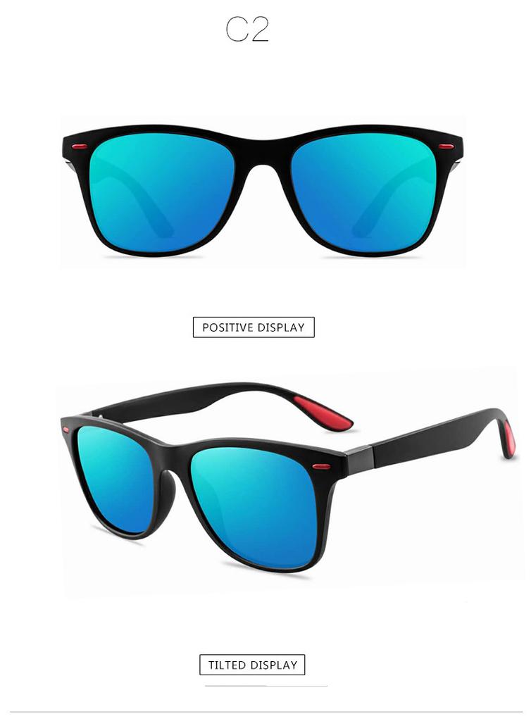 Fashion Classic Men And Women Square Sunglasses Anti Glare Goggles Travel Fishing Riding Glasses Uv400