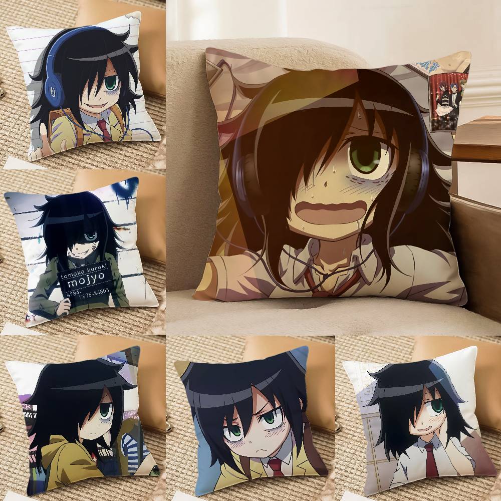 K-Kuroki T-Tomoko Pillow Case Comfort Sofa Bed Silky Elegant Invisible Zipper Decorative Cushion Cover