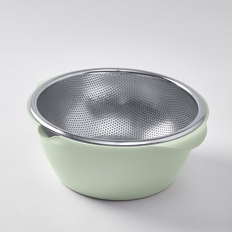 

ZISIZ Stainless Steel Double-Layer Drain Basket