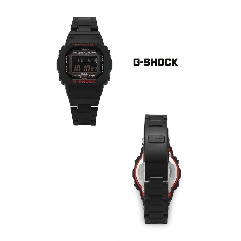 G Shock Gw B5600hr 1dr  Gw B5600hr 1  5600 SerieS diGital Square SportS Soldier Bluetooth Men S Pu Watch