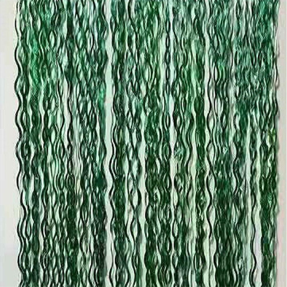 Fashion Tinsel Foil Fringe Curtains Wavy Teal Blue Tinsel Backdrop  Under The Sea Party