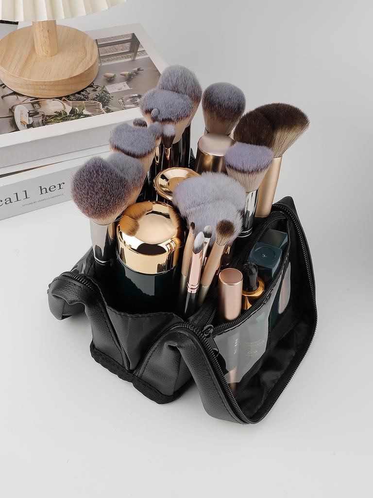 Nowa Kosmetyczna Torba Organizer na Przybory Damska Ręczna Torba na Pędzle do Makijażu Przenośny Organizer na Kredki do Brwi Szminki