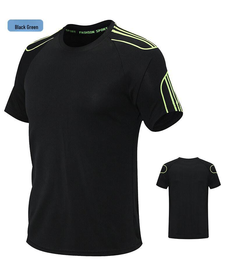 2024 Men's Summer Quick-Dry Sports Suit: Short-Sleeved Fitness & Running Wear.