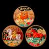 3Pcs Chinese Zodiac Horse Souvenir Coins Lucky Animal Horse 40mm Collectible Coins Metal Collection 2026 New Year Event Gift