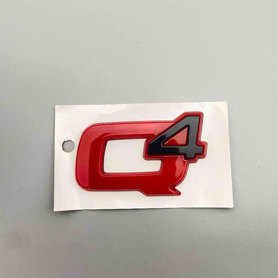 1 pièce Q4 Q2 GIULIA GIULIETTA STELVIO VELOCE Ti Badge Emblème Autocollants de Voiture pour Coffre Arrière Rénovation Étiquette de Coffre Logo Accessoires