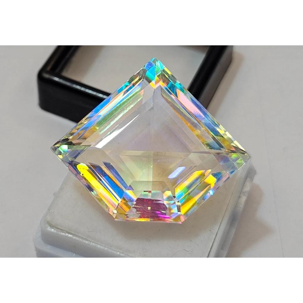 Natural Mystic Topaz Rainbow Color 51-52 Ct Fancy Cut Beautiful Loose Gemstone