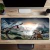 PC Dinosaurier Großes Mauspadd Computerunterlage Schreibtischunterlage Tastaturmatte Büro Gaming Tischmatte