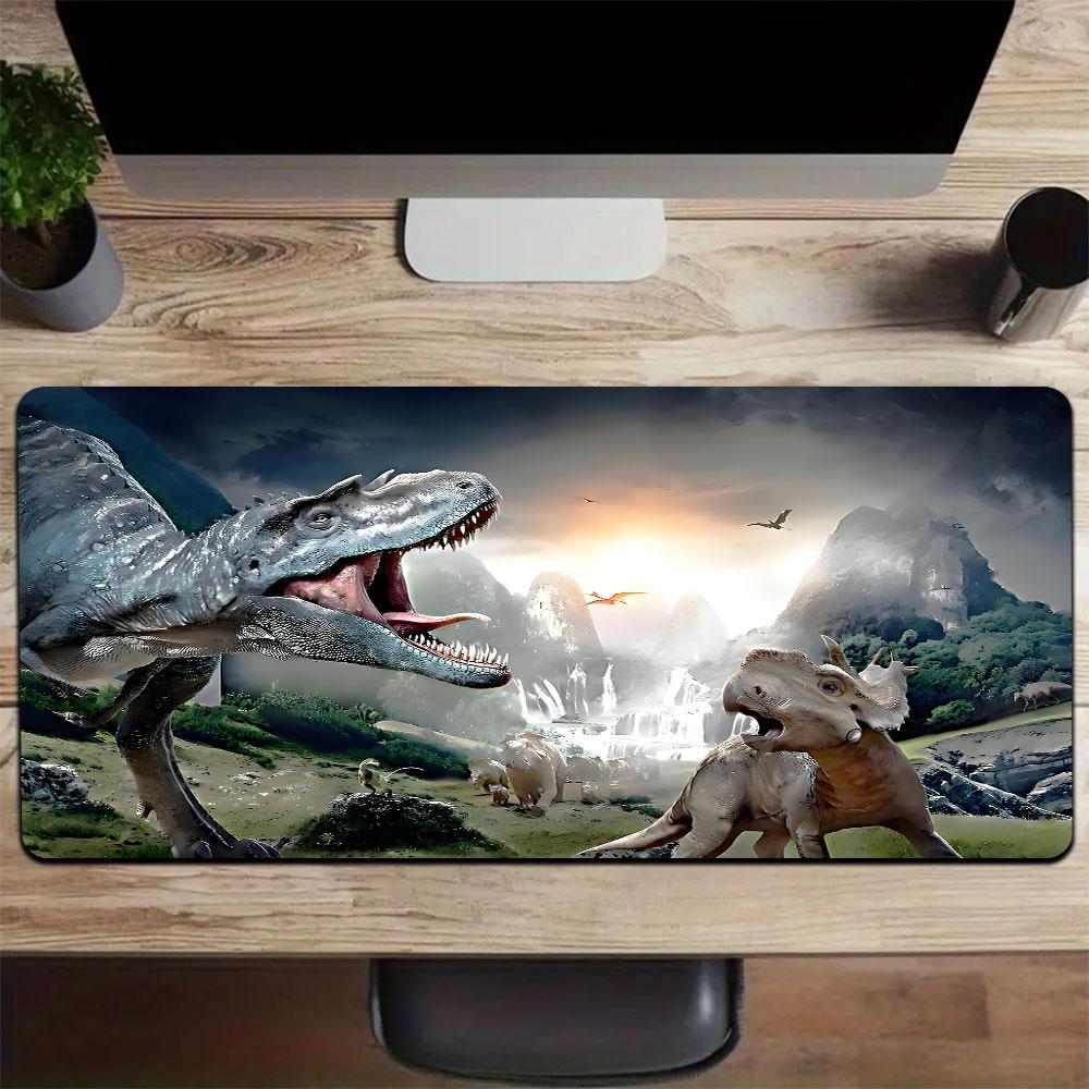 PC Dinosaurier Großes Mauspadd Computerunterlage Schreibtischunterlage Tastaturmatte Büro Gaming Tischmatte