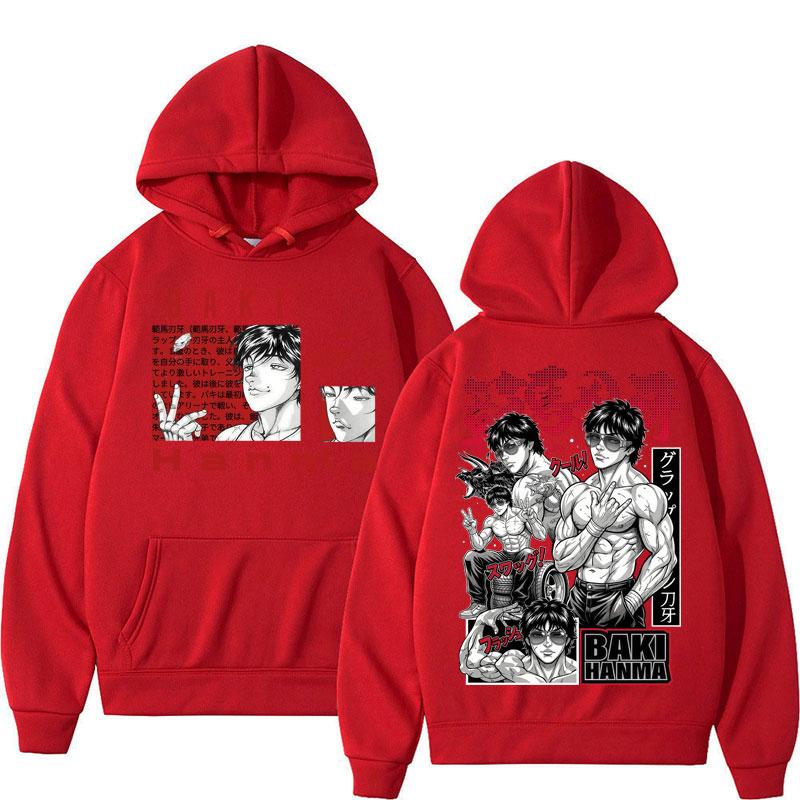 Anime Baki Haman Harajuku Manga Hoodie Y2k Fashion Men Women Gothic Fleece Tracksuit Popular Sweatshirt Streetwear Gifts