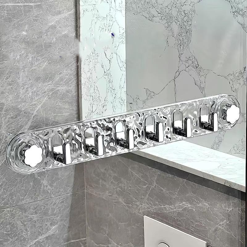 Suction Cup Hook Strong Bathroom Towel Rack No Punching Wall Hooks Hanging Coat Door Back Key Bag Holder Bathroom Accessories
