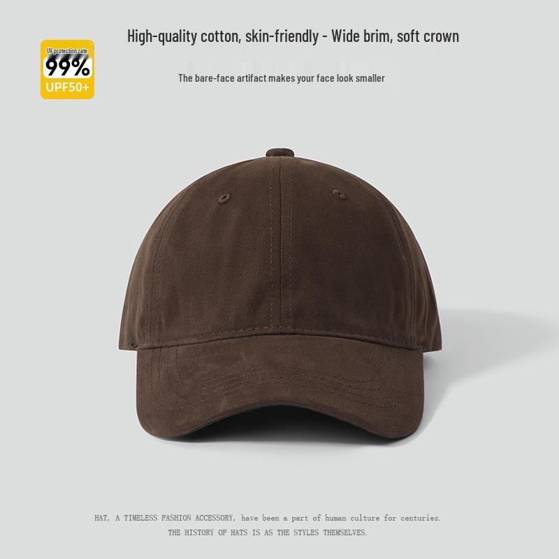 "Cappellino da baseball unisex a tinta unita da 65 cm con parte superiore morbida, visiera approfondita e allargata per un aspetto del viso più snello."