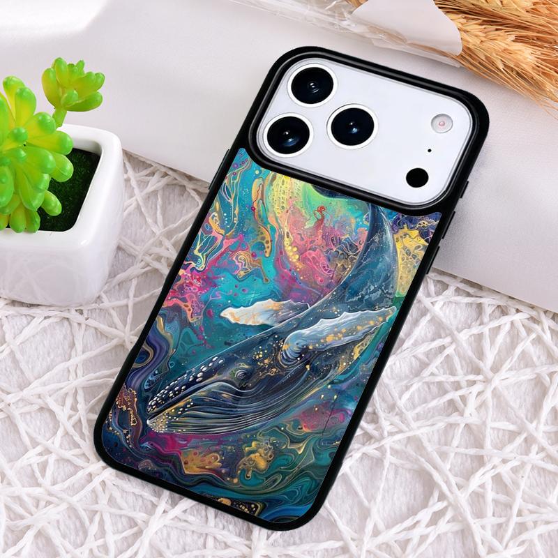 Whale Fish Wave Sea Shockproof Phone Case for iPhone 17 Air 16e 15 11 12 14 13 Pro Max Cover Coque