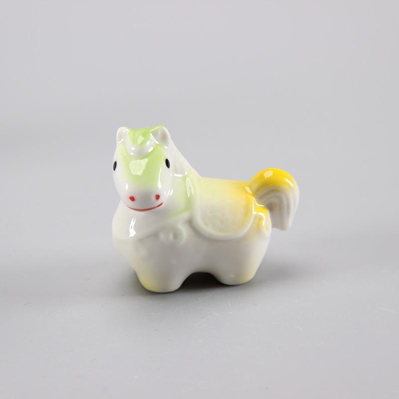 Ceramic Chopsticks Pillow Cartoon Chinese Zodiac Horse Chopstick Rest Home Decoration Chopsticks Chopsticks Holder Spoon Holder