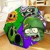 Vibrant Battle Zombies Umbrella 8-Frame for Travel, camping, Casual Lightweight Portable Umbrella, Essential for every family Holidays Gift