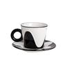 Wutuo Wave Pattern Ceramic Coffee Cup Set