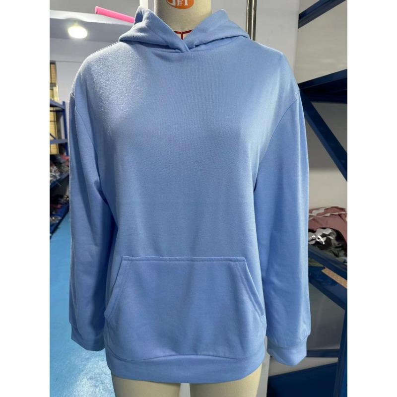 Women's Sweatshirt Casual Hooded Pocket Hoodie Autumn Winter Solid Color Pullover Top for Women
