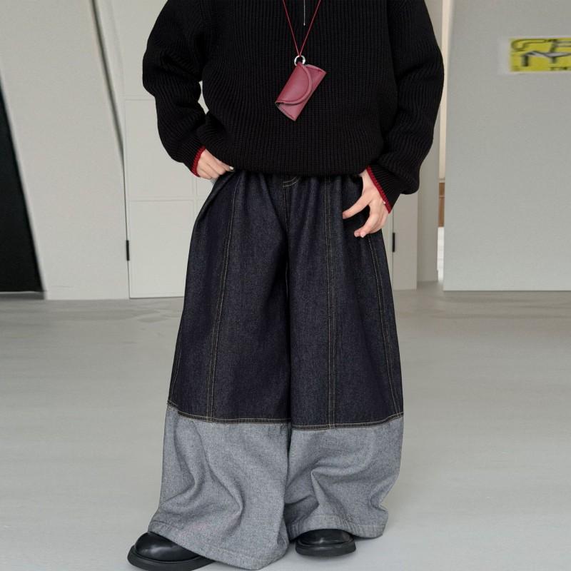 Boys Denim Pants Kids Casual Trousers Fall Fashion Jeans Toddler Long