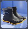 Cross-Border Fashion Men's Short Rain Boots - Trendy, Cool, Warm Rubber Wading Shoes for Outdoors