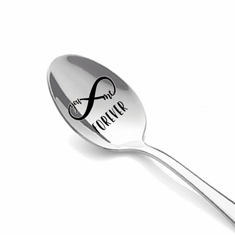 Christmas Wedding Anniversary Valentine's Day Gift Stainless Steel Long Handle Spoon Spoon