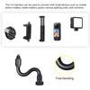 17mm Ball Head To 1/4 Male Screw Adapter Mount Rod For Action Cameras Car Vent Dashboard Phone Tripod Holder Black