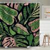 Tropical Leaf Shower Curtain - Anti-Mold, Waterproof Bathroom Decor, Unique Gift, Stylish Design, Vibrant Colors