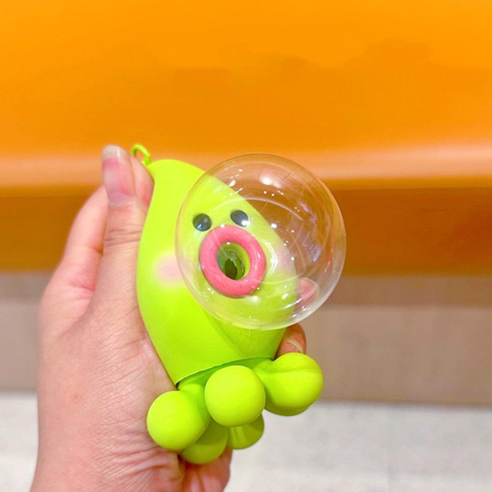Bag Decoration Silicone Octopus Pendant Blow Bubble Octopus Doll Keyring  Birthday Gift